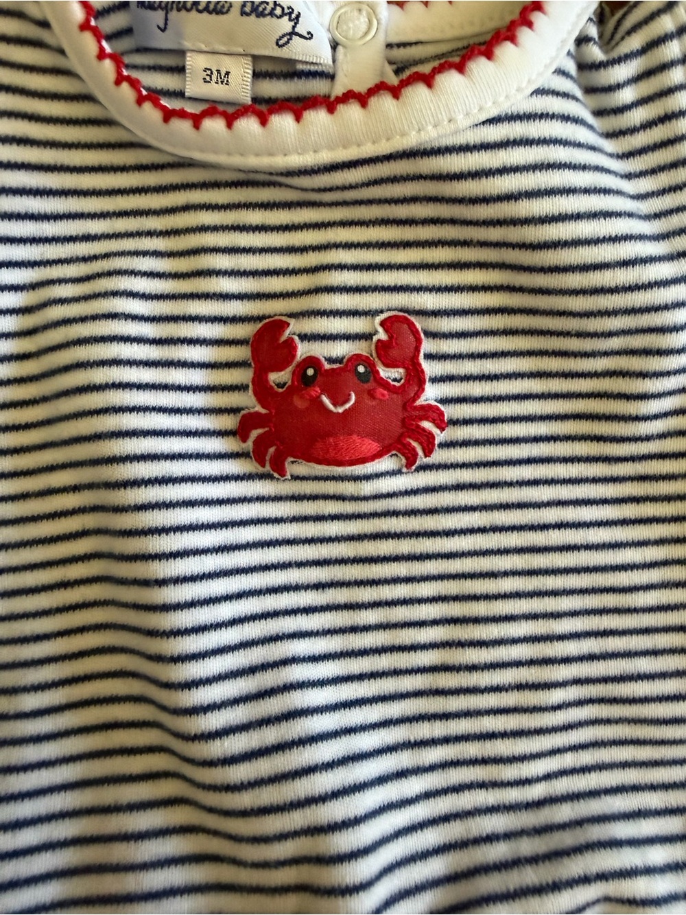 Magnolia Baby 3m Striped Onesie - Picture 3 of 7
